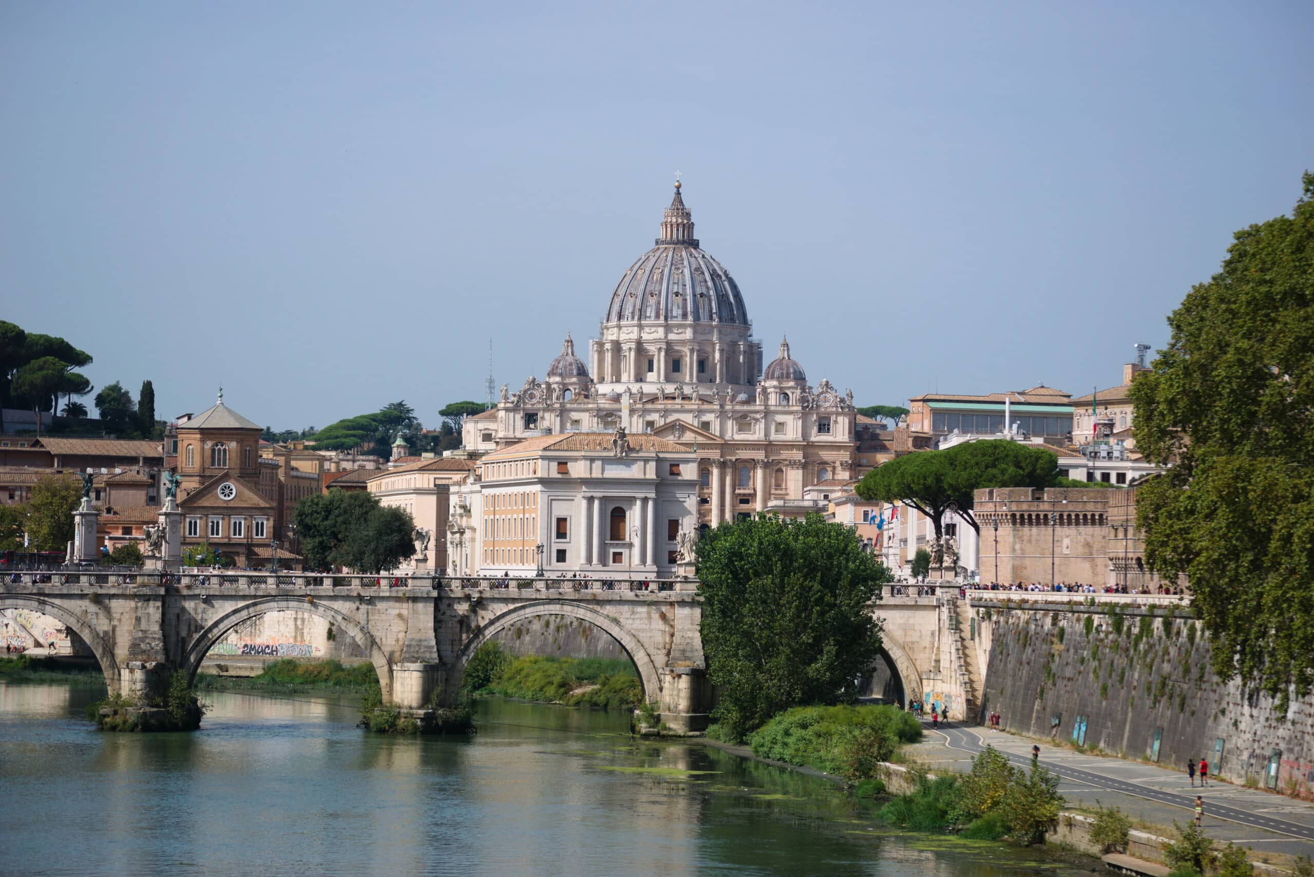Beautiful view of St. Peter's Basilica in Vatican City, Rome, Italy. Discover the 10 best Catholic churches in Rome.