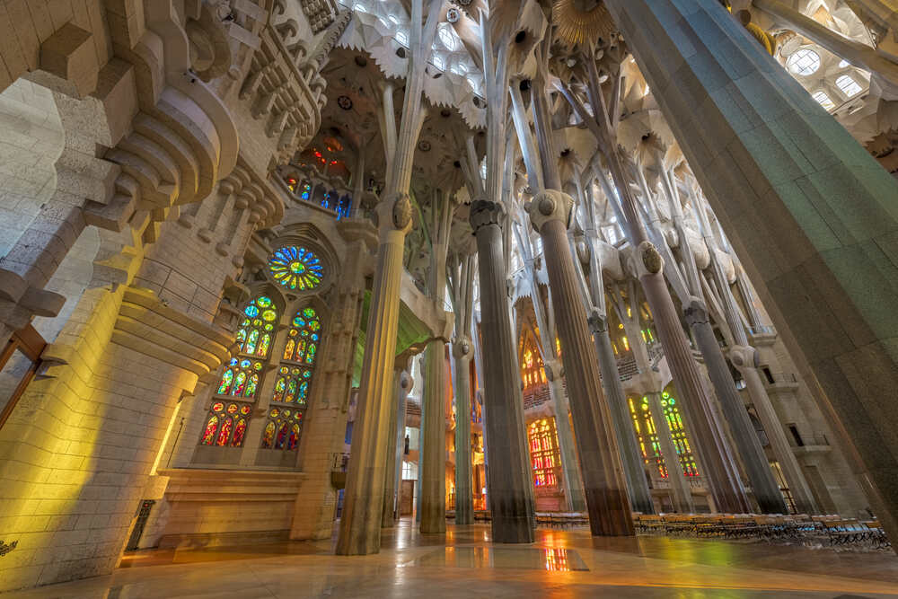 Interior – Sagrada Família – Churches in Barcelona